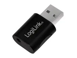 Logilink USB 2.0 adapter, audio, USB-A/M-3,5 mm 4-Pin/F, fekete (UA0299)