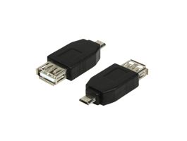 LogiLink USB 2.0 adapter, Micro-USB/M-USB-A/F, fekete (AU0029)