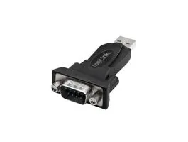 LogiLink USB 2.0 adapter, USB-A/M   DB9/M (RS232), Win 11, fekete (AU0002F)