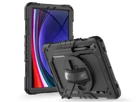 Samsung X510/X516B Galaxy Tab S9 FE 10.9 ütésálló tablet tok 360 fokos     védelemmel, 4H kijelzővédő üveggel - Tech-Pro