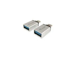 Equip Átalakító - 133473 (USB-C - USB-A átalakító, apa/anya, ezüst)