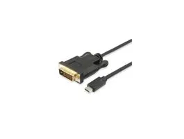 Equip Átalakító Kábel - 133468 (USB-C - DVI-D Dual-Link kábel, apa/apa, 1,8m)