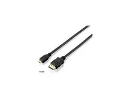 Equip Kábel - 119308 (HDMI1.4 - MicroHDMI kábel, apa/apa, 2m)