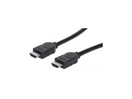 Manhattan Kábel - HDMI to HDMI (Ethernet HEC, ARC, 3D, 4K,  Shielded,  3m, Fekete)