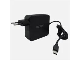 APPROX Notebook adapter 90W - Univerzális USB Type-C töltő, 5V/3A, 9V/3A, 12V/3A, 15V/3A, 20V/4.5A, Fekete