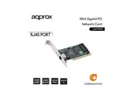 APPROX Vezérlőkártya - PCI csatlakozás RJ45 Gigabit Ethernet port (10/100/1000)