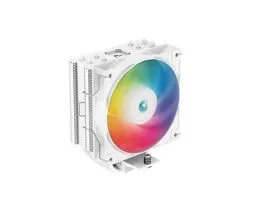 DeepCool CPU Cooler - AG400 WH ARGB (31,6 dB, max, 128,93 m3/h, 4pin, 4 db heatpipe, 12cm, PWM, A-RGB LED, fehér)