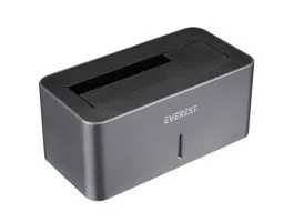 Everest HDD Dokkoló - HD3-530 (2,5&quot;/3,5&quot; HDD USB-A 3.0, Max.: 8TB, szürke)