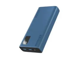 Promate Akkubank - BOLT 20PRO 20000mAh (PowerBank, 1xMicroUSB, 2xUSB 3.0, 1xUSB-C, PD/QC, LED kijelző, kék)