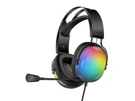 Vertux Fejhallgató - SIRIUS 7.1 (50mm driver, hangerőszabályzó, flexibilis mikrofon, USB 3.0, RGB LED, fekete)