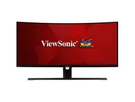 ViewSonic Monitor 34&quot; - VX3418-2KPC (VA, 21:9, 3440x1440, 1ms, 300cd/m2, 144Hz, HDMI, DP, VESA, SPK, fekete, ívelt)