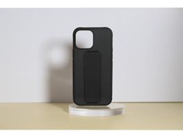 Cellect CEL-STAND-IPH1461PBK iPhone 14 Pro gumírozott kitámasztós fekete hátlap