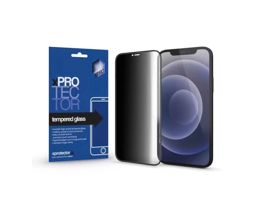 XPRO 128855 iPhone 15 Tempered Glass 0.33 Full 3D FG PRIVACY üveg kijelzővédő fólia