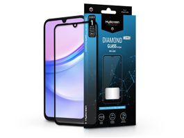 Samsung A155 Galaxy A15 4G edzett üveg képernyővédő fólia - MyScreen Protector Diamond Glass Lite Edge2.5D Full Glue - f