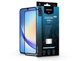 Samsung Galaxy A35 edzett üveg képernyővédő fólia - MyScreen Protector Diamond Glass Lite Edge2.5D Full Glue - fekete