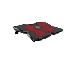 Promate  AirBase-3 Ergonomic Laptop Cooling Pad with Silent Fan Technology Black