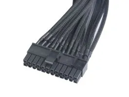 Kábel Akasa Flexa P24 24pin ATX hosszabbító 40cm harisnyázott fekete (AK-CBPW06-40BK)