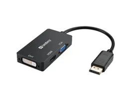 Sandberg Kábel Átalakító - Adapter DPHDMI+DVI+VGA