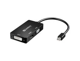 Sandberg Kábel Átalakító - Adapter MiniDPHDMI+DVI+VGA