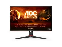 AOC Gaming 165Hz VA monitor 23.8&quot; 24G2SAE/BK, 1920x1080, 16:9, 350cd/m2, 1ms, 2xHDMI/DisplayPort, hangszóró
