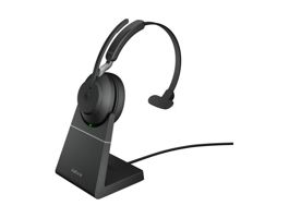 JABRA Fejhallgató - Evolve2 65 UC Mono Bluetooth Vezeték Nélküli, Mikrofon + Töltő állomás