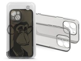 Apple iPhone 15 Plus szilikon hátlap - Gray Monkey - átlátszó