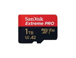 Sandisk 1TB SD micro Extreme Pro (SDXC Class 10 UHS-I U3) memória kártya adapterrel