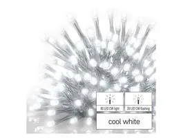 Emos D1CC02 2,5 m kültéri hideg fehér villogó jégcsapok Standard LED sorolható füzér