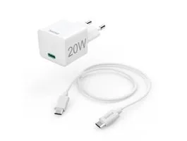 Hama 201675 FIC E3 PD QC 20W fehér hálózati adapter + kábel