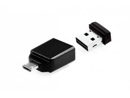Verbatim 49821 Store n Stay 16GB USB 2.0 nano Flash Drive + adapter