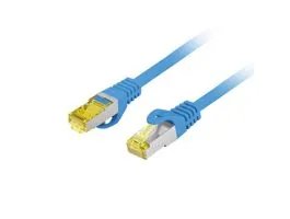 NET Patch kábel CAT.6a S/FTP LSZH 0.25m kék, réz