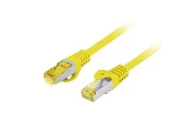 NET Patch kábel CAT.6a S/FTP LSZH 0.25m sárga, réz