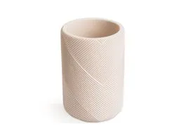 BEWELLO Fürdőszobai pohár - matt bézs mintás
