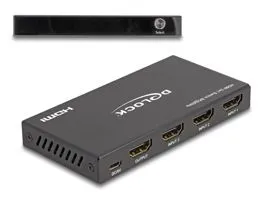 Delock HDMI kapcsoló 3 x HDMI bemenet - 1 x HDMI kimenet 8K 60 Hz (18603)