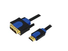 Logilink HDMI-kábel, A/M-DVI/M, 1080p, kétirányú, 10 m (CHB3110)