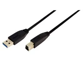 LogiLink USB 3.0 Csatlakozó kábel, 1 méter, fekete (CU0023)