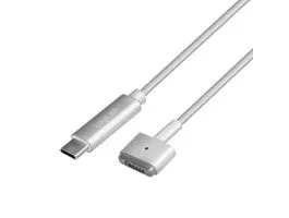 Logilink USB 3.2 Gen 1 kábel, USB-C/M - Magsafe2/M, PD, ezüst, 1,8 m (PA0226)