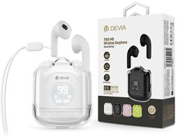 Devia TWS Bluetooth sztereó headset v5.3 + töltőtok - Devia TWS-M6 Wireless   Earphone with Charging Case - fehér