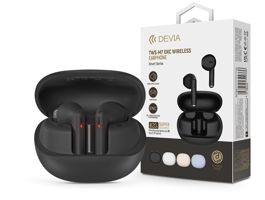 Devia TWS Bluetooth sztereó headset v5.3 + töltőtok - Devia TWS-M7 ENC Wireless Earphone with Charging Case - fekete