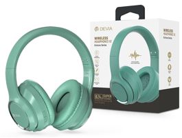 Devia Wireless Bluetooth sztereó fejhallgató beépített mikrofonnal - Devia   Kintone Series Wireless Headphones V2 - zöl