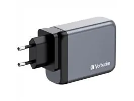Verbatim 32202 GNC-100 GaN Charger 100W USB Type-A + 3xType-C hálózati töltő adapter