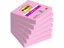 Post-it Super Sticky 654 76x76mm 90lap pink öntapadós jegyzettömb