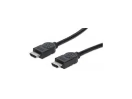Manhattan Kábel - HDMI to HDMI (Ethernet HEC, ARC, 3D, 4K,  Shielded,  15m, Fekete)