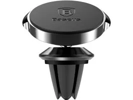Baseus Small Ears Series szellőzőrácsba rögzíthető fekete mágneskorong