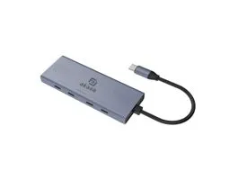 HUB USB Akasa 10Gbps USB Type-C 4 Port Hub, 4xType-C (AK-CBCA32-18BK)
