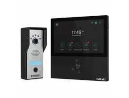 EVOLVEO DoorPhone AHD7, otthoni WiFi videotelefon készlet kapu- vagy ajtóvezérléssel fekete monitorral (DPAHD7-B)