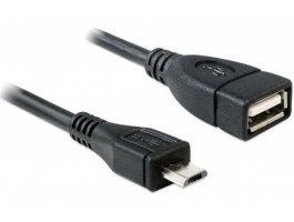 Delock 83183 USB micro-B apa &gt; USB 2.0-A anya OTG kábel, 50 cm
