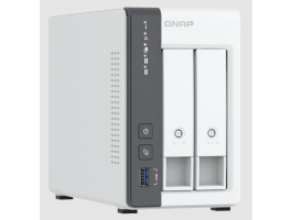 QNAP NAS 2 fiókos 4x2GHz, 4GB RAM, 1x2500Mbps, 1x1000Mbps, 1xUSB3.2, 2xUSB2.0 - TS-216G