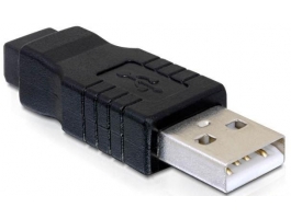 Delock (65094) MiniUSB apa &gt; USB2.0 apa csatlakozóra átalakító adapter