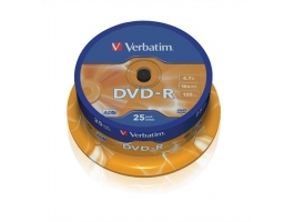 Verbatim DVD-R 4,7GB 16x (25 darab/henger) DVD lemez